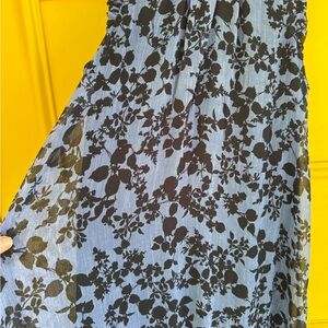 Tommy Hilfiger Floral Black and Blue Dress